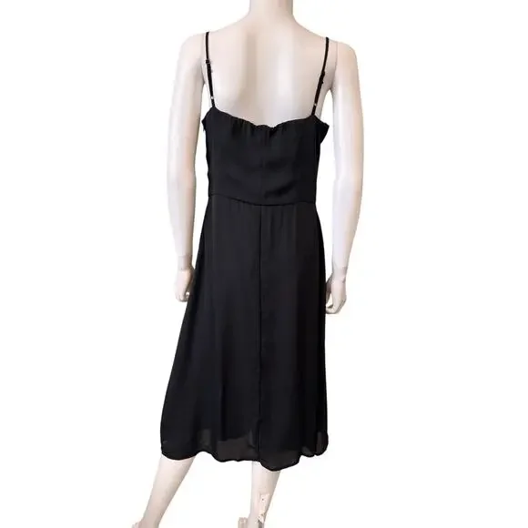 New SOCIALITE NORDSTROM Women's Black Front-Slit Bustier Dress Size L - Picture 4 of 6